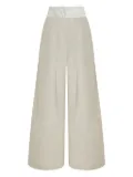 Lethicia Bronstein lace-insert pleated trousers - Neutrals