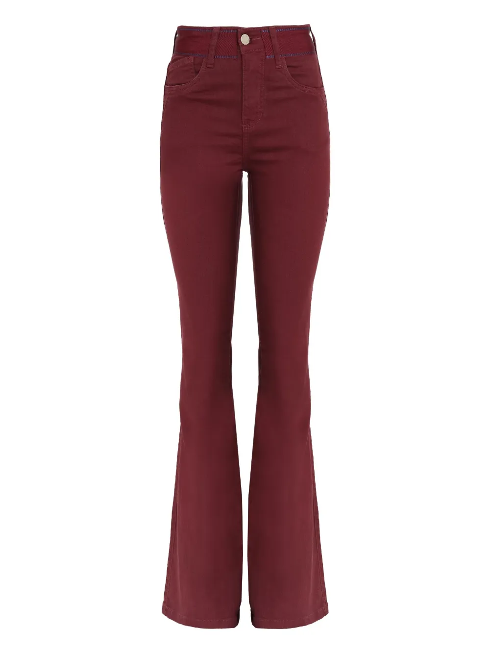 Lethicia Bronstein flare high-waisted jeans Rood