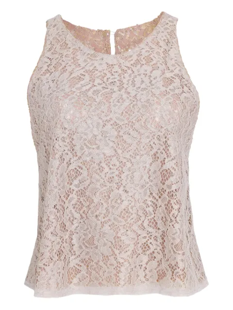 Lethicia Bronstein Gerbera reversible lace blouse