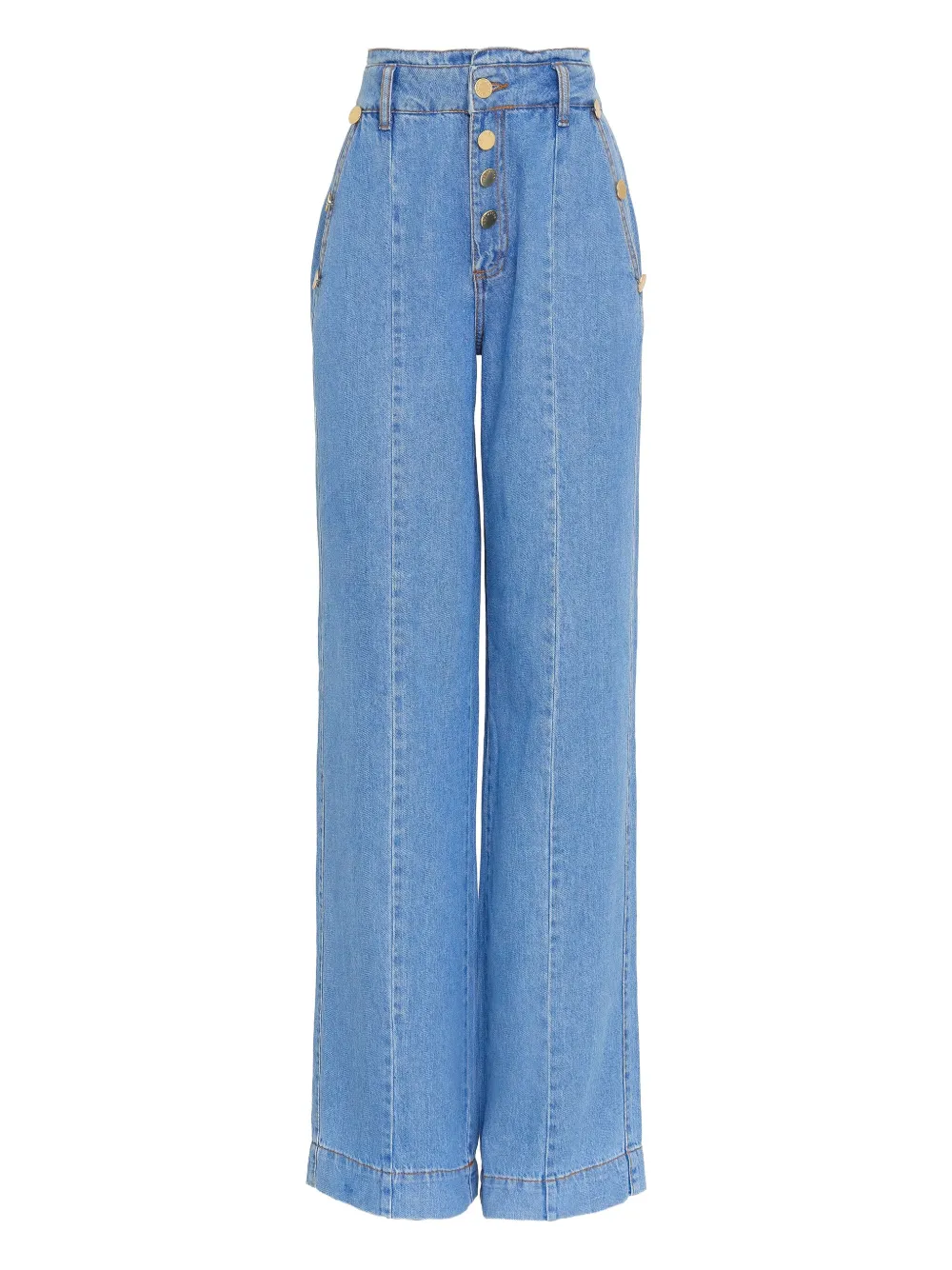 Lethicia Bronstein button-details denim | Blue | Image 1