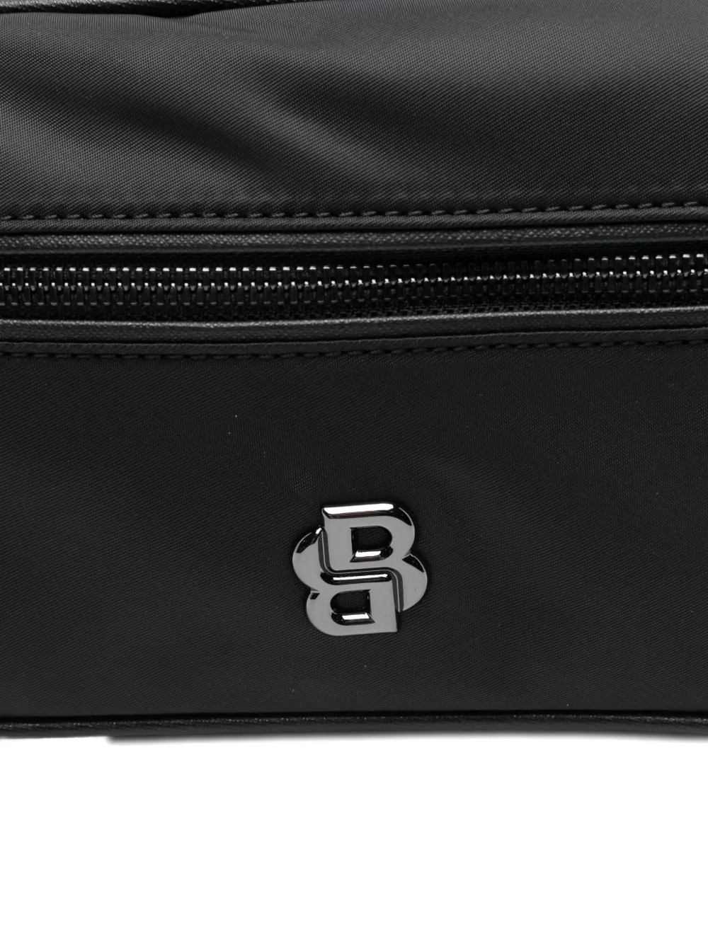 BOSS Toilettas met logoplakkaat Zwart