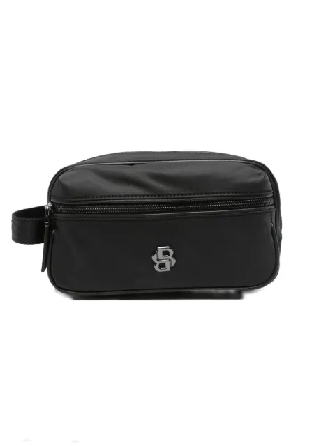 BOSS logo-plaque wash bag