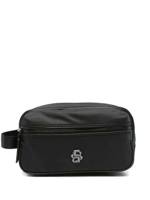 BOSS logo-plaque wash bag