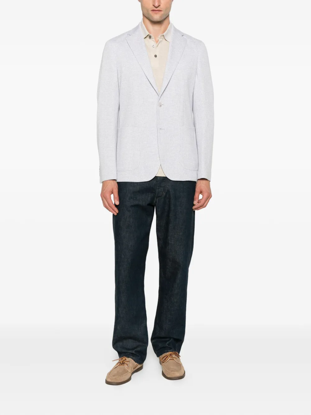 BOSS checked cotton-blend jacket | Blazers | Image 2