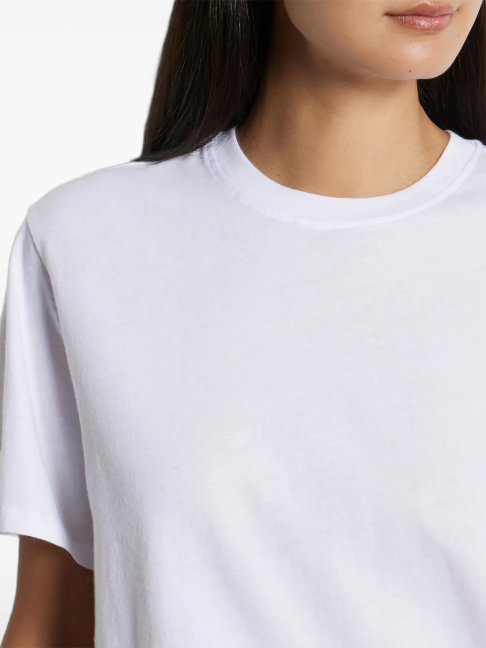 Majestic Crew-neck T-shirt In White