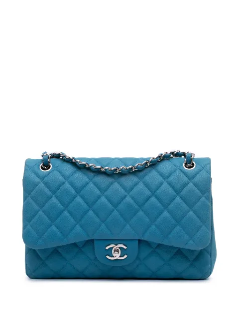 CHANEL Pre-Owned 2013-2014 Jumbo Classic Caviar Double Flap shoulder bag