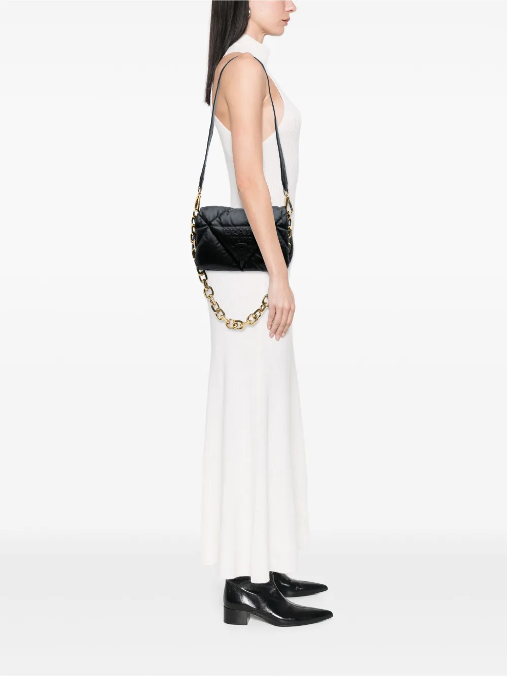 Prada Pre-Owned 2000-2024 Nappa Soft Padded Logo satchel | Pre-Owned | Image 2