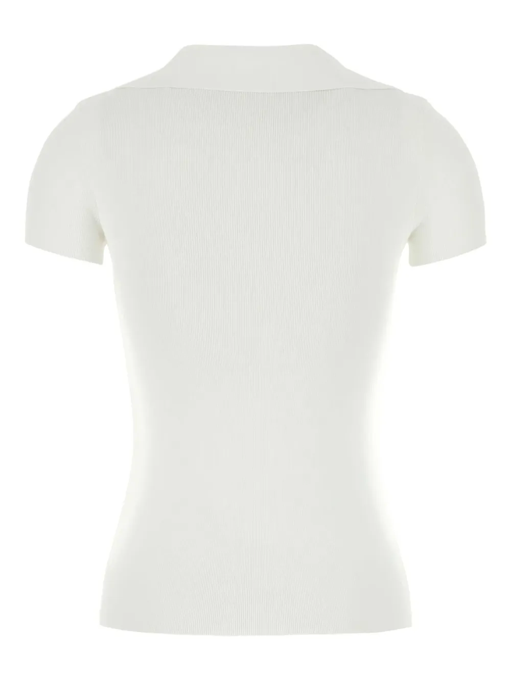 Balenciaga ribbed T-shirt Wit