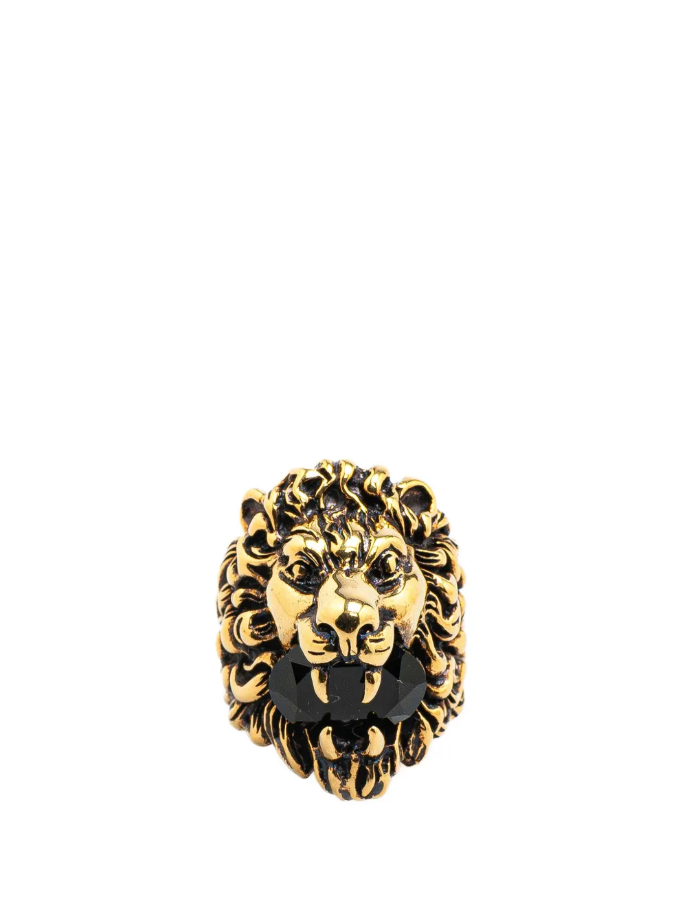 2000-2015 Gold Plated Lion Head Ring costume ring