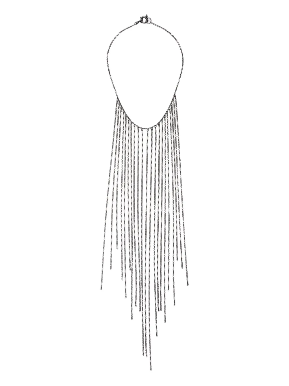 KUNDO fringed chain necklace | Silver | Image 1
