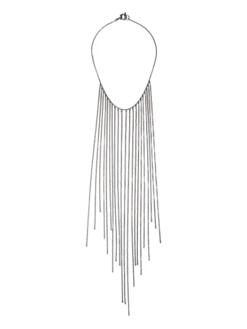 KUNDO fringed chain necklace