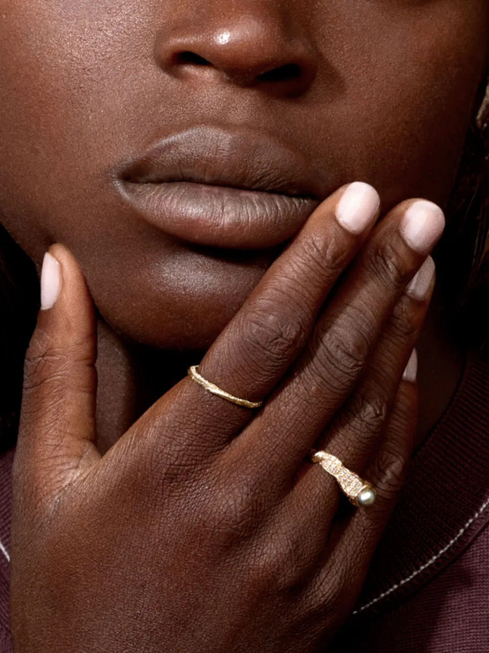 Alice Waese 14kt yellow gold Stacking diamond ring | Demi-Fine Jewelry | Image 2
