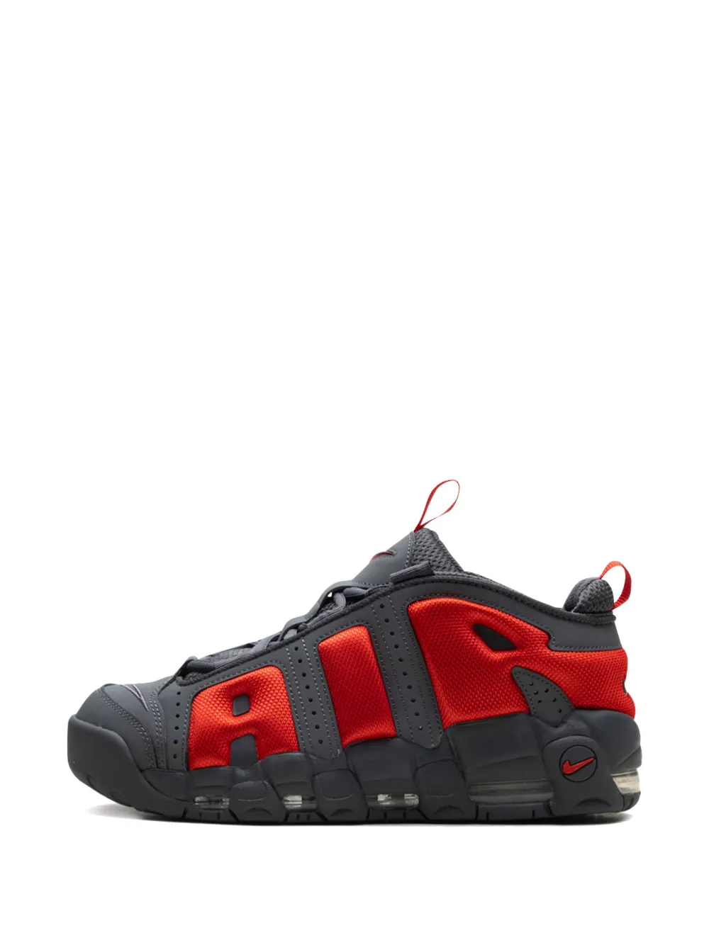 Nike Air More Uptempo "Dark Grey Metallic Silver Light Crimson" sneakers Grijs