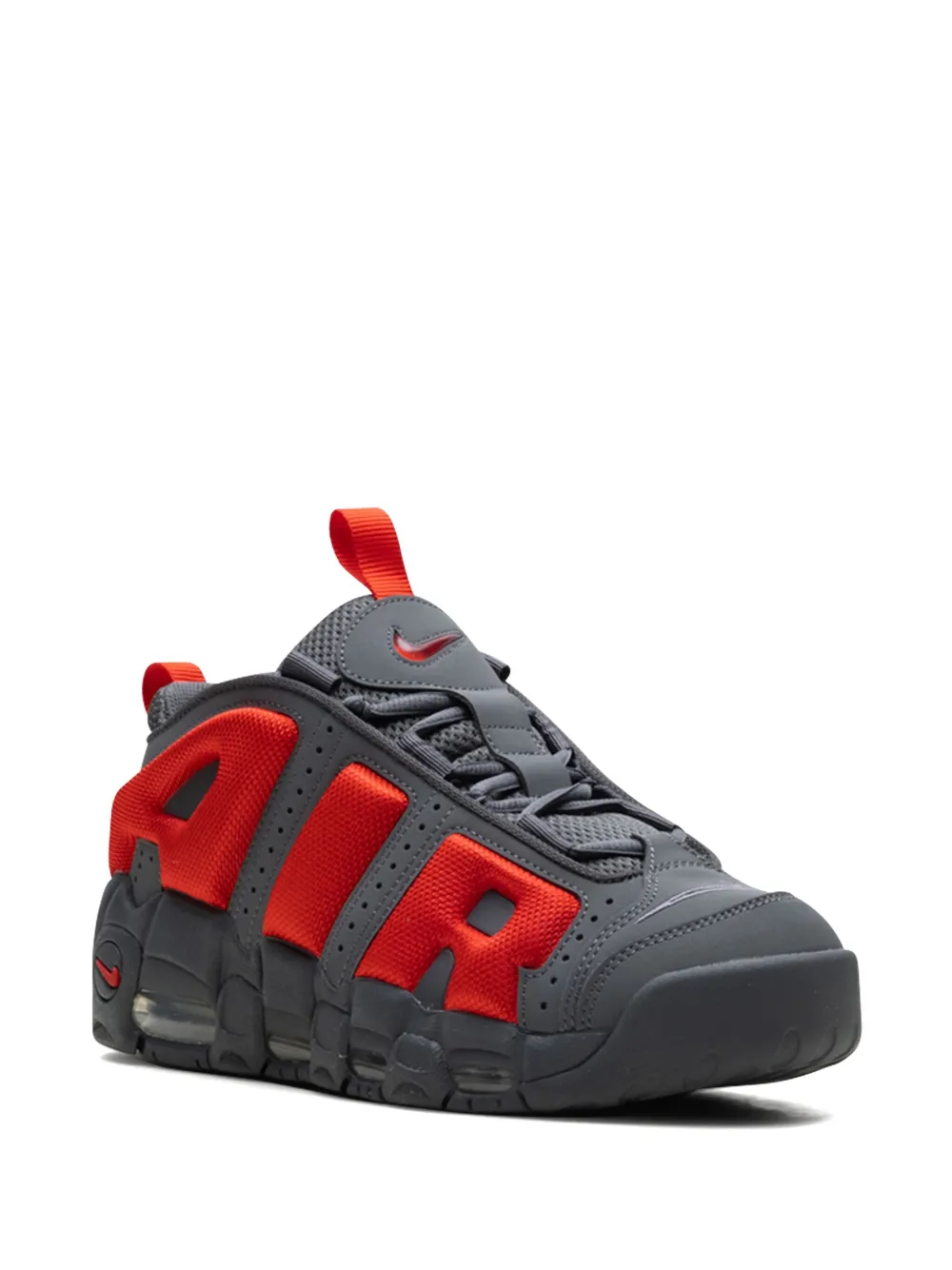Nike Air More Uptempo "Dark Grey Metallic Silver Light Crimson" sneakers Grijs