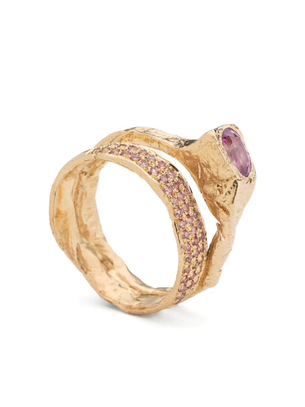 Alice Waese 14kt yellow gold Norma Coma sapphire ring | Demi-Fine Jewelry | Image 2