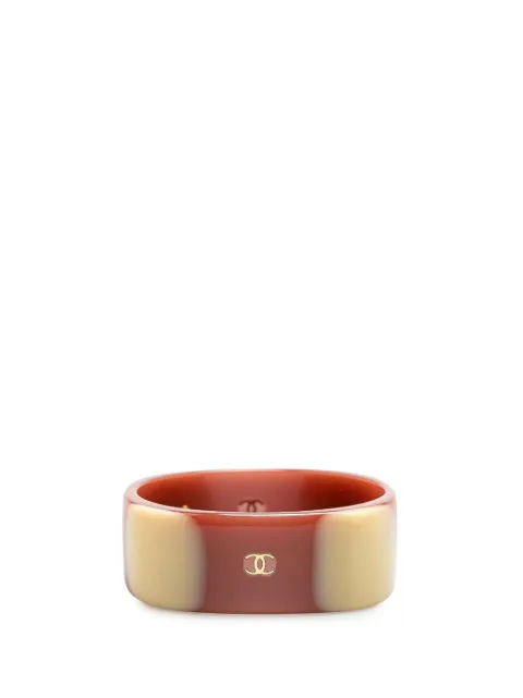 CHANEL Pre-Owned 2001 CC Resin Bangle costume necklace