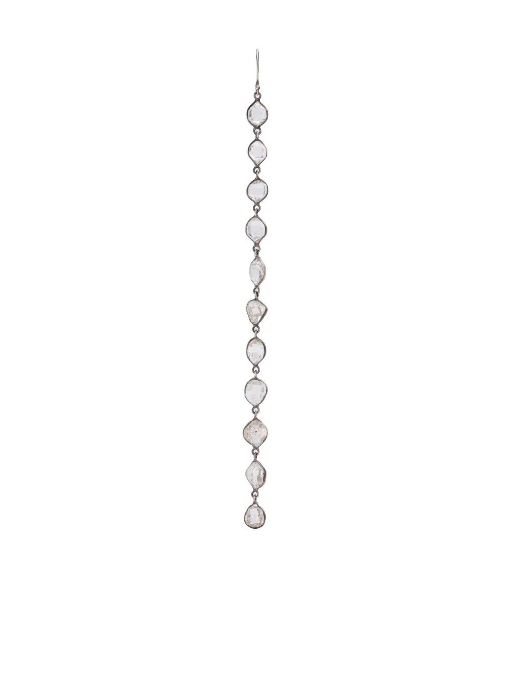 KUNDO quartz drop earrings | Silver | Image 1
