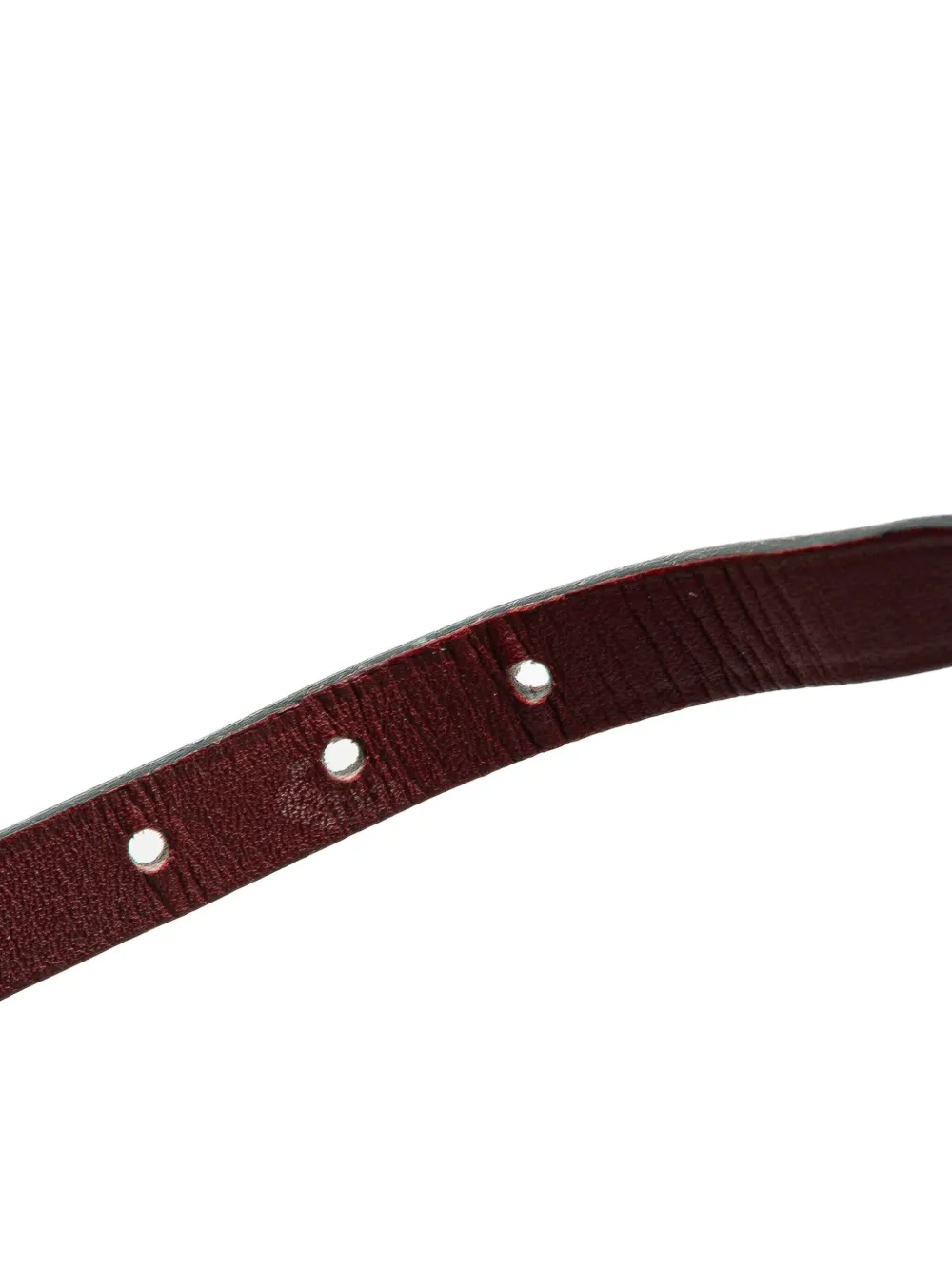Pre-owned Hermes 2005 Leather Behapi Triple Tour Bracelet Costume Bracelet
