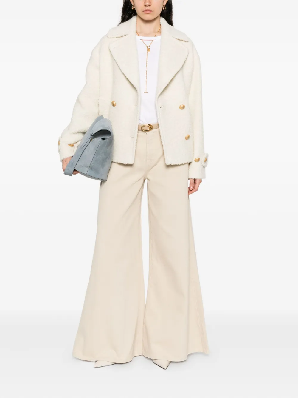 7 For All Mankind Straight broek met zak - Beige