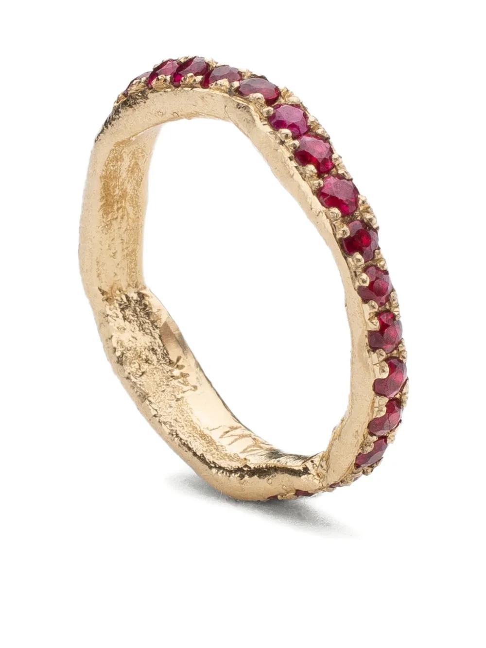 Alice Waese 14kt yellow gold Atlas ruby ring | Demi-Fine Jewelry | Image 2