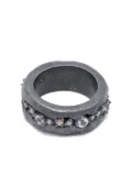 KUNDO diamond band ring - Silver