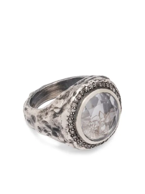 KUNDO hammered sterling silver ring