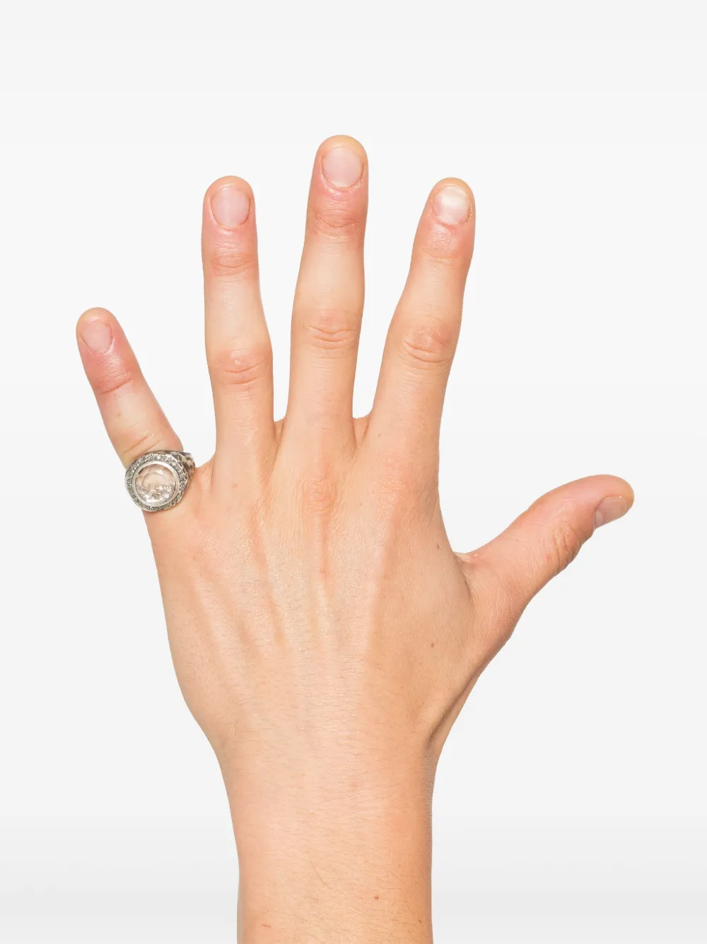 KUNDO hammered sterling silver ring | Hombre | Image 2