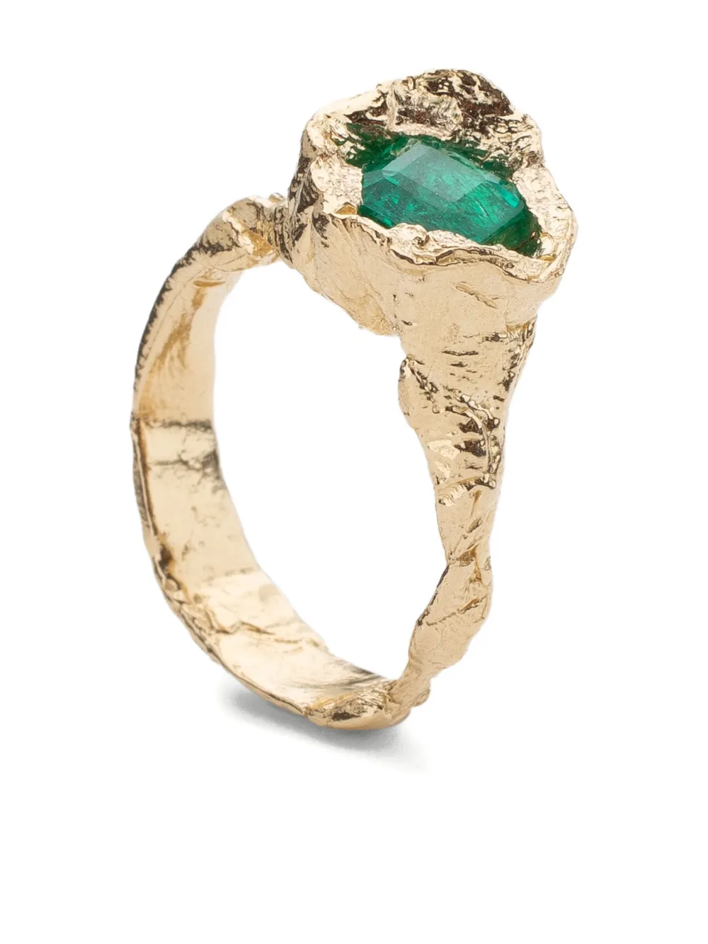 Alice Waese 14K yellow gold Hydra emerald ring | Fine Jewelry | Image 2