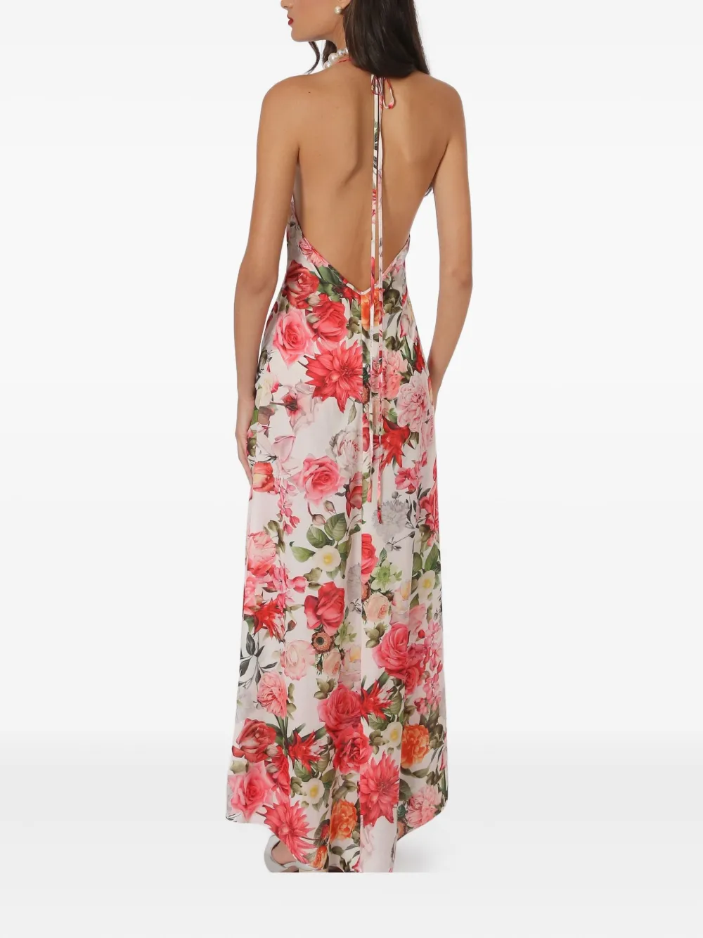 Lethicia Bronstein Anturio maxi-jurk met bloemenprint en col Roze