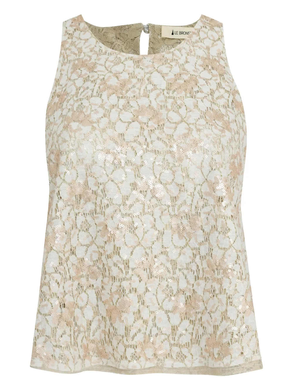 Lethicia Bronstein sequin-embellished top | Neutrals | Image 1