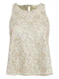 Lethicia Bronstein sequin-embellished top - Neutrals