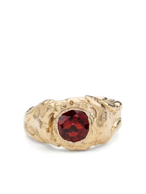 Alice Waese 14K yellow gold garnet ring