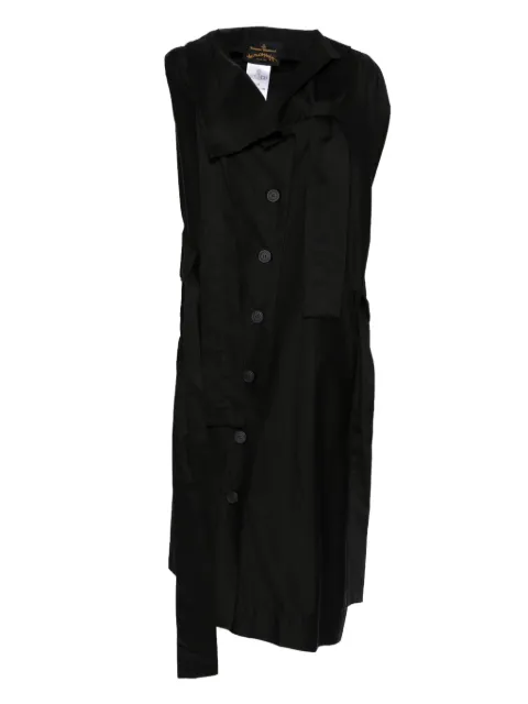 Vivienne Westwood Pre-Owned 2016 button-detail draped dress