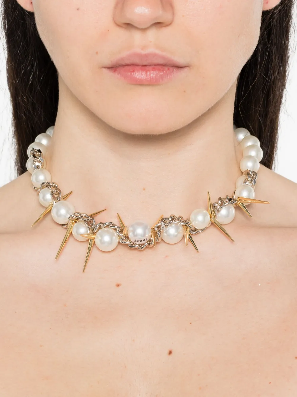 VIVYINROSA faux-pearl spike-embellished necklace | Image 2