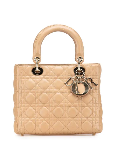 Christian Dior Pre-Owned 2010 Medium Lambskin Cannage Lady Dior satchel