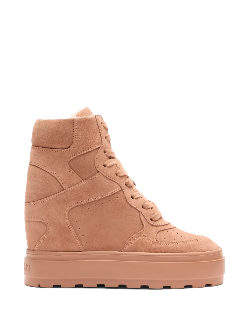 Casadei wedge-heel panelled sneakers - Arancione