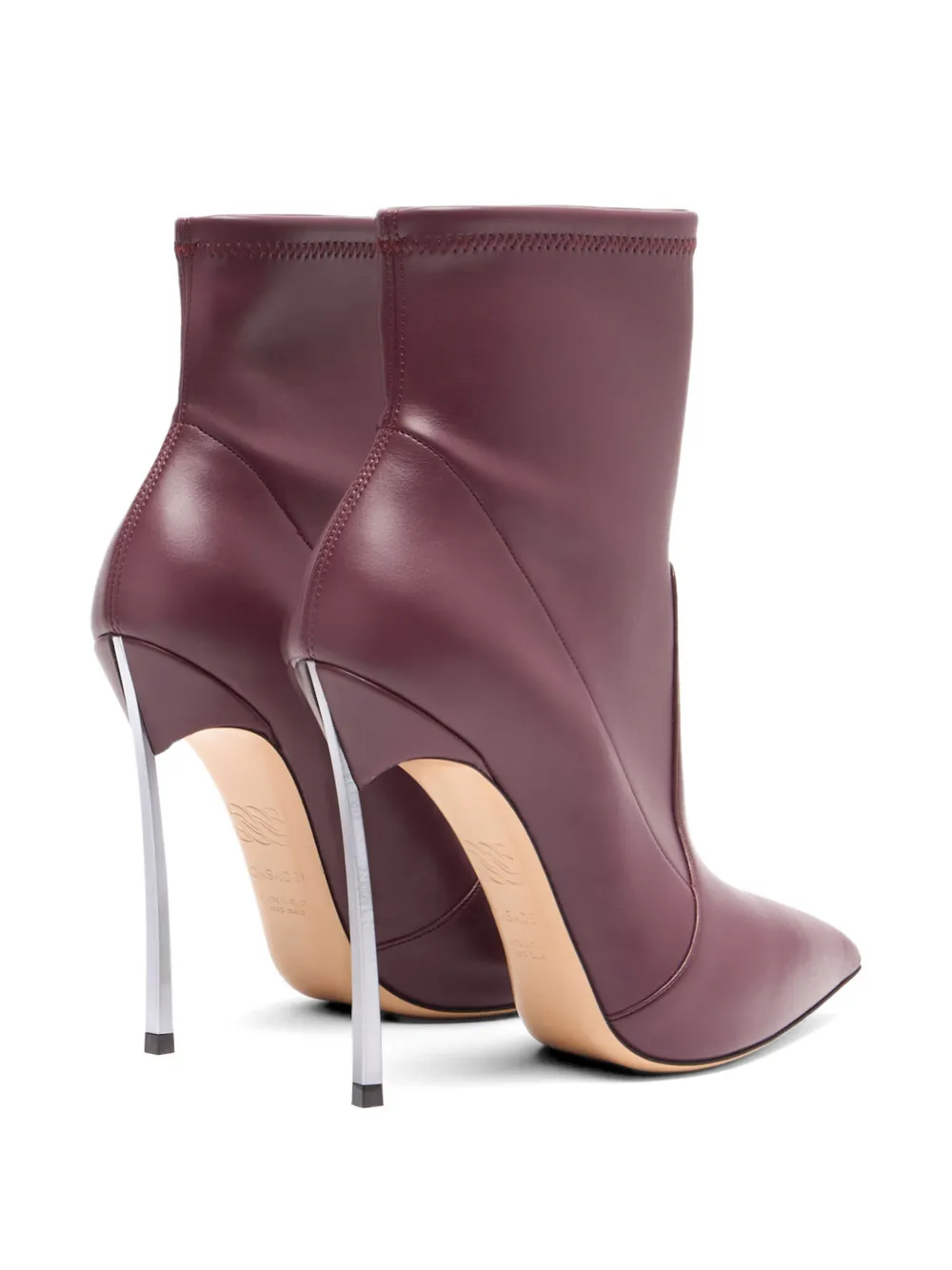 Casadei Blade pointed-toe ankle boots Rood