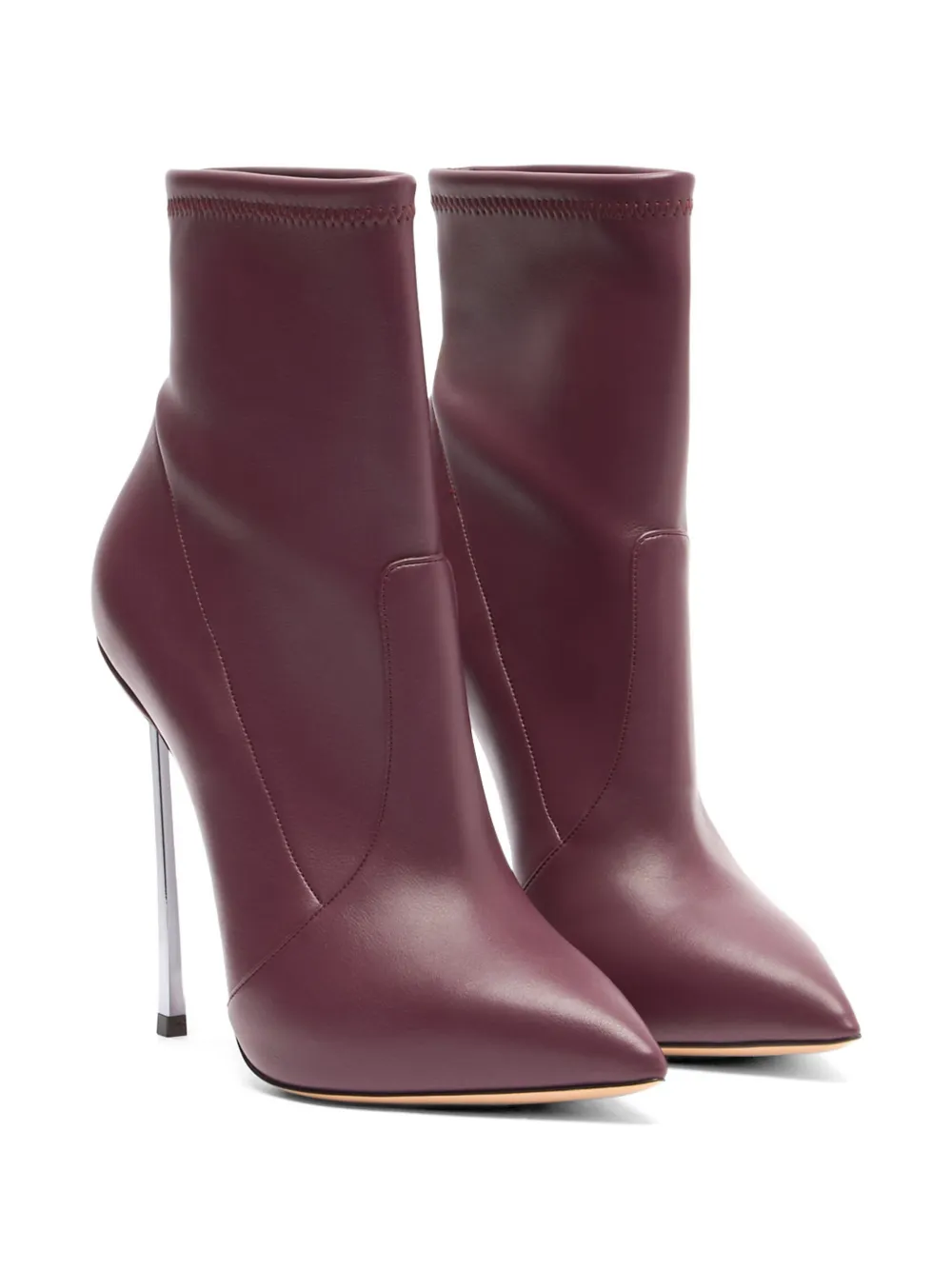 Casadei Blade pointed-toe ankle boots Rood