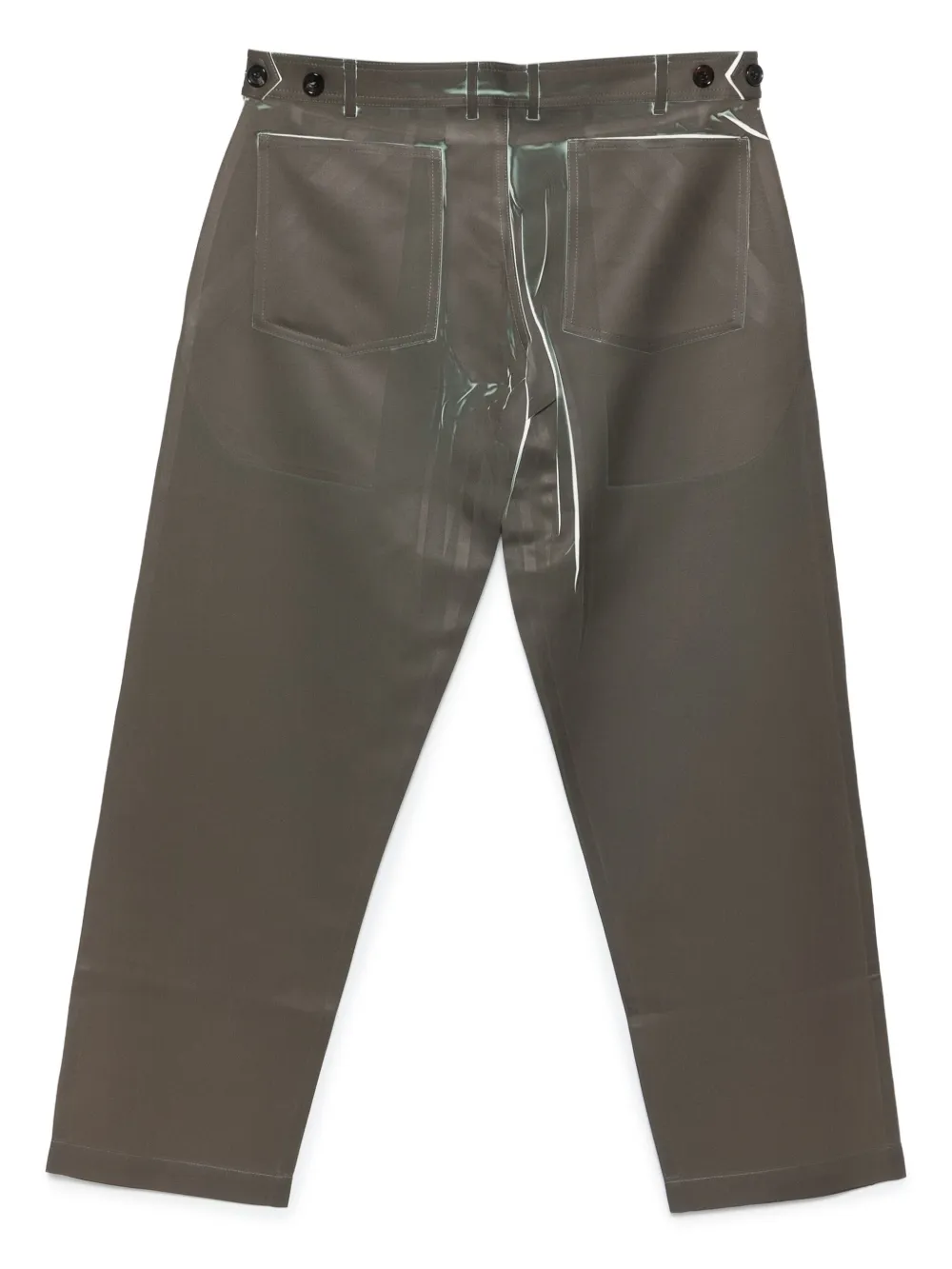 Comme Des Garçons Shirt Broek met grafische print Groen