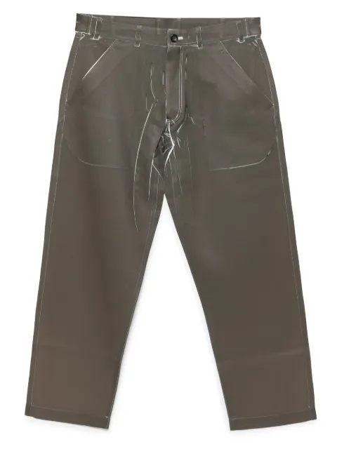 Comme Des Garçons Shirt graphic-print trousers