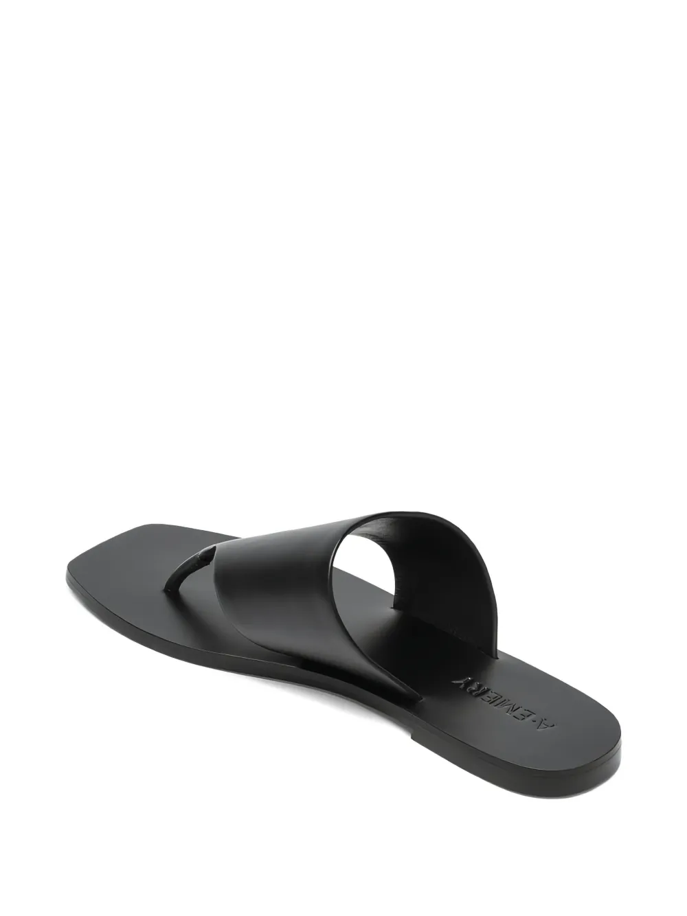 A.EMERY leather slippers Black