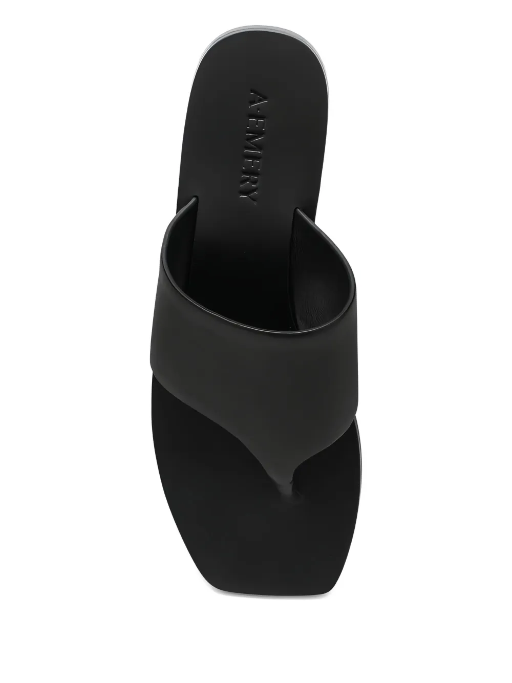 A.EMERY leather slippers Black