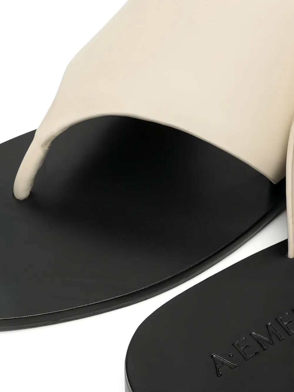 A.EMERY leather slippers Neutrals