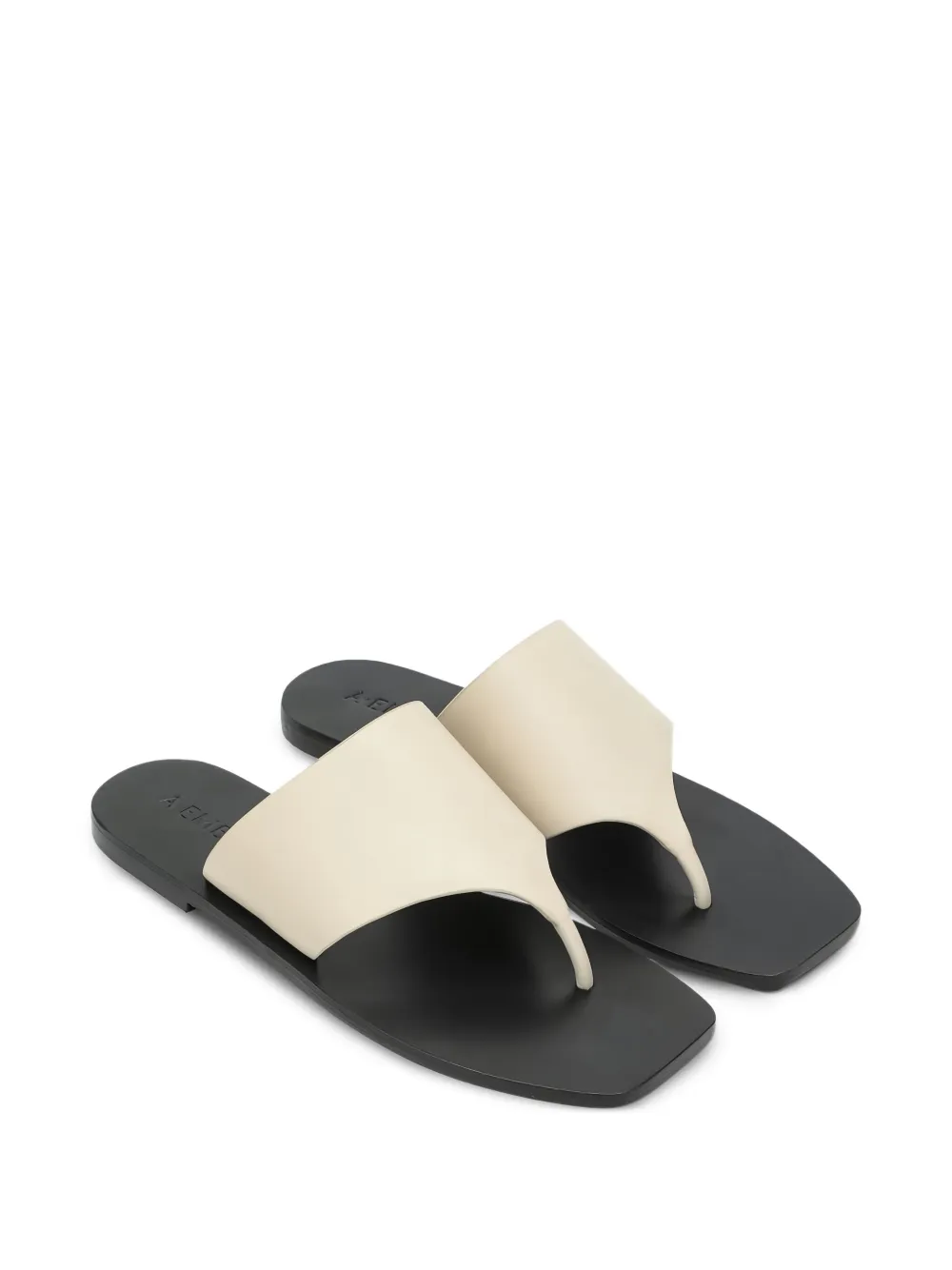 A.EMERY leather slippers Neutrals