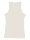 Brunello Cucinelli ribbed scoop-neck top - Neutrals