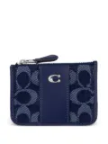 Coach mini Signature ID wallet - Blue
