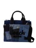 Coach patchwork denim tote bag - Blue