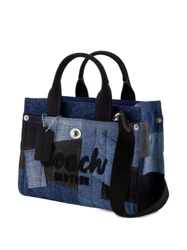 コーチ デニム パッチワーク ハンドバッグ 10816 コーチ デニム パッチワーク ハンドバッグ 10816 コーチ デニム パッチ