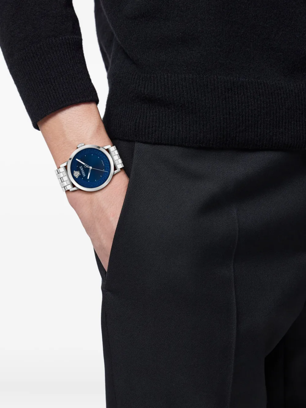 Versace ^ roestvrij staal 40mm - Blauw