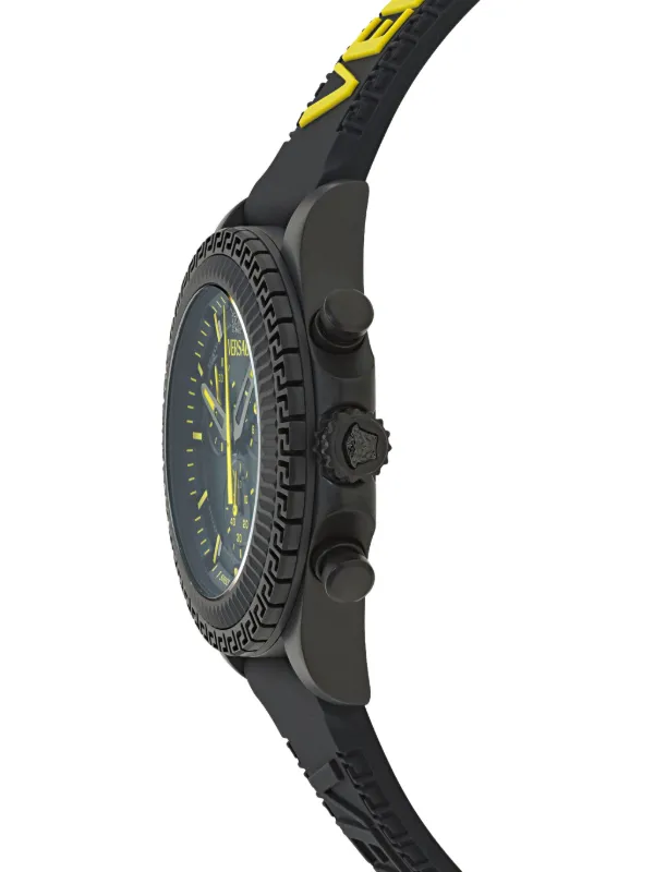 Versace Versace Fornax 43mm 腕時計 | ブラック | FARFETCH JP